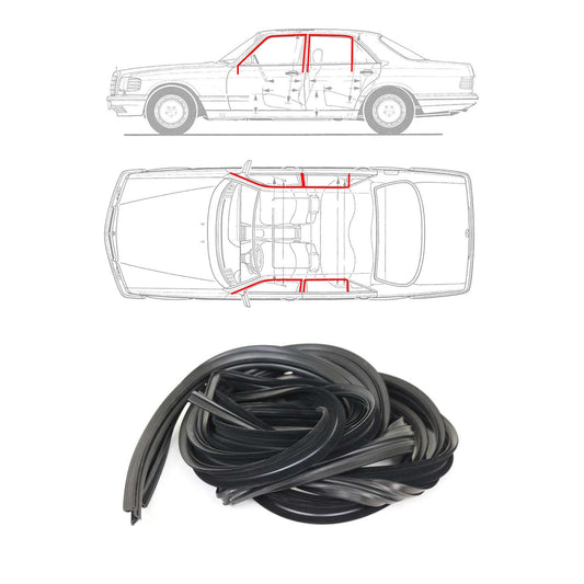 Auto Fensterdichtung Gummidichtung für Mercedes S Klasse W126 1979-1991