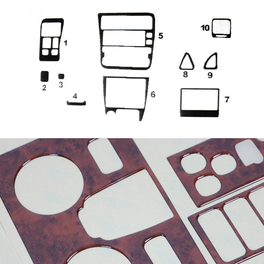 Innenraum Dekor Cockpit für Toyota Corolla Limo 1992-1997 Wurzelholz Optik 10tlg