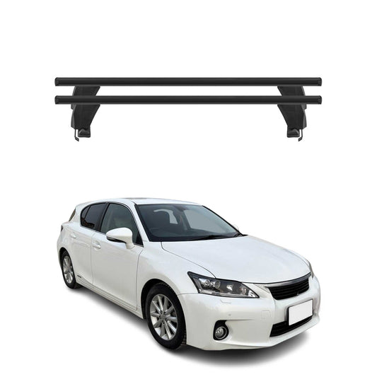 Menabo Dachträger Grundtäger für Lexus CT 2011-2014 50kg Aluminium Schwarz 2 tlg