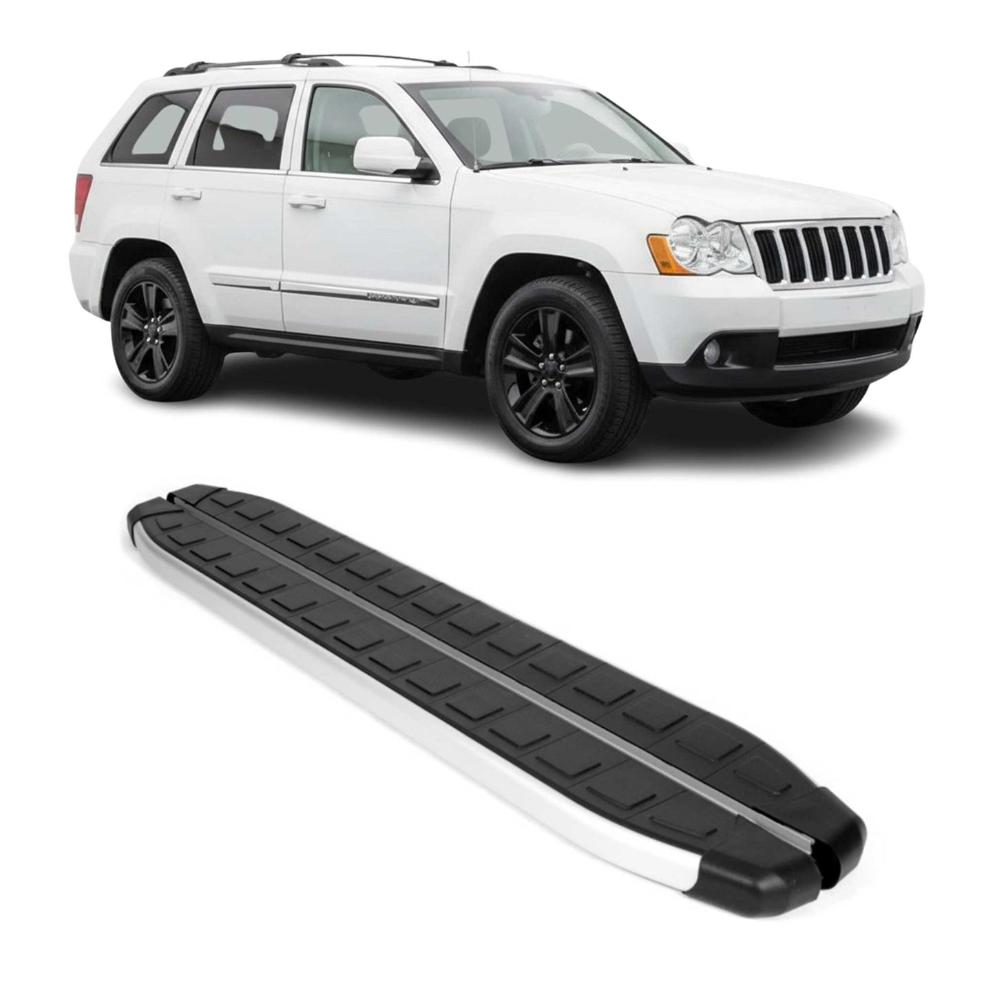 Alu Trittbretter für Jeep Grand Cherokee 2005-2011 Seitenbretter Seitenschweller
