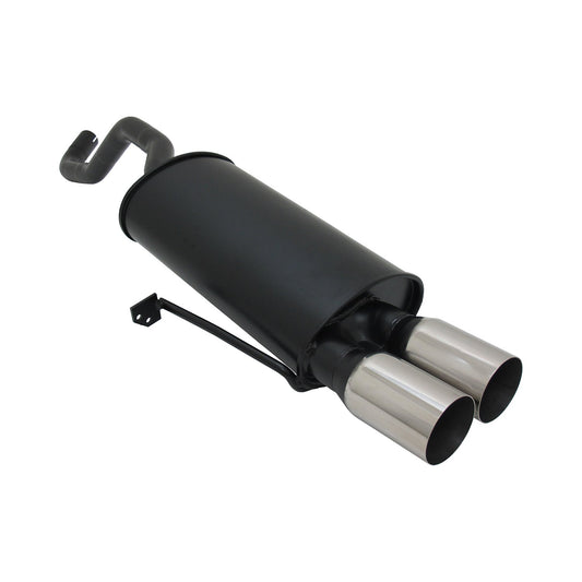 Novus Sportauspuff für Renault Clio 3 2x76mm RL-Design Endschalldämpfer mit ABE