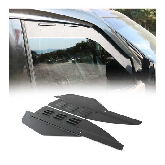 Lüftungsgitter Be & Entlüftung für Dacia Dokker 2012-2020 Aluminium Schwarz 2tlg