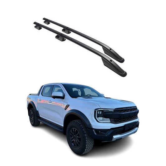 Dachreling Relingträger Aluminium für Ford Ranger PK P703 2022-2025 Alu Schwarz
