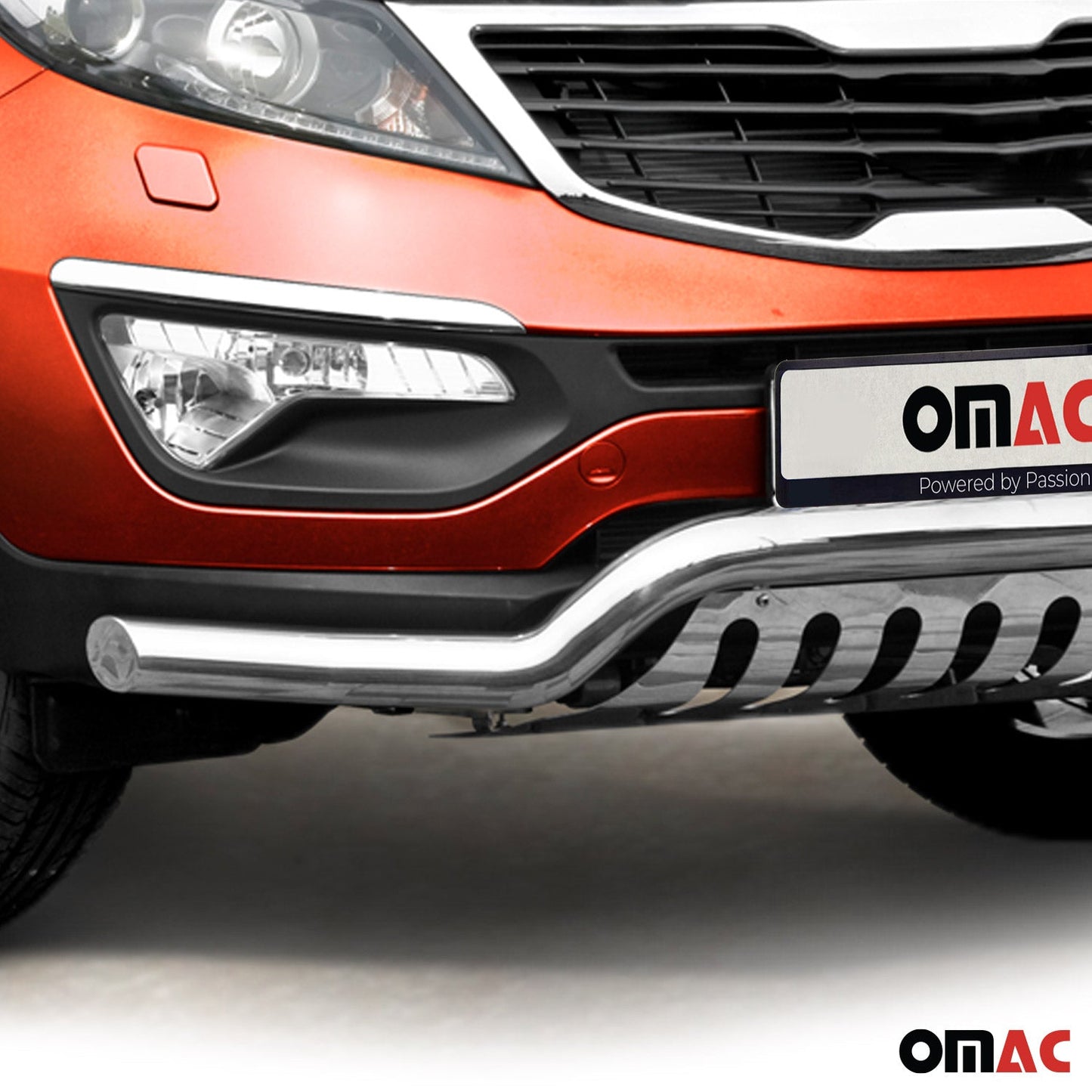 Bară de protecție față din oțel inoxidabil pentru Kia Sportage 2010-2015 cu ABE (omologare de tip germană) Bară de protecție argintie