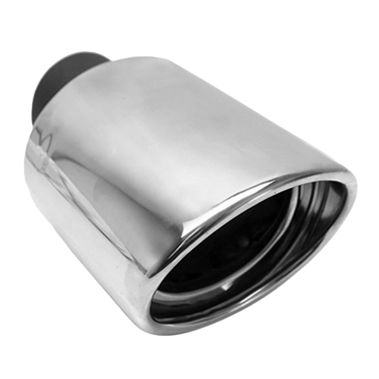 Ornament cromat pentru evacuare, piesă terminală pentru țeavă de eșapament, ieșire unică, oțel inoxidabil, 60 mm