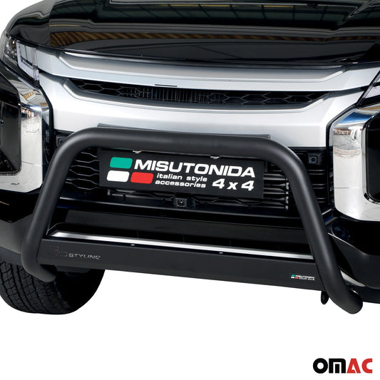Frontbügel Frontschutzbügel für Mitsubishi L200 Club Cab 2019-2025 ø63 Schwarz