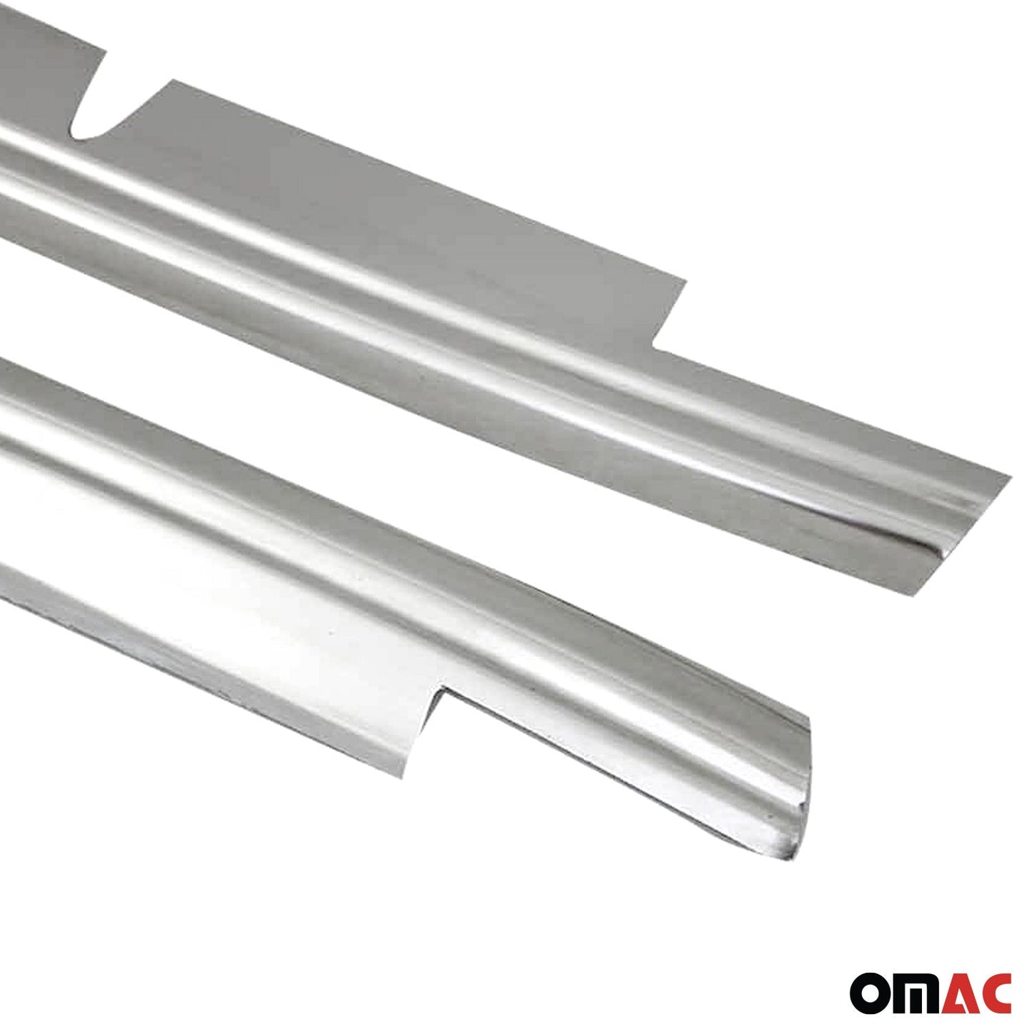 Benzi decorative grilă radiator pentru VW Polo 2017-2021, oțel inoxidabil, argintiu, 2 bucăți