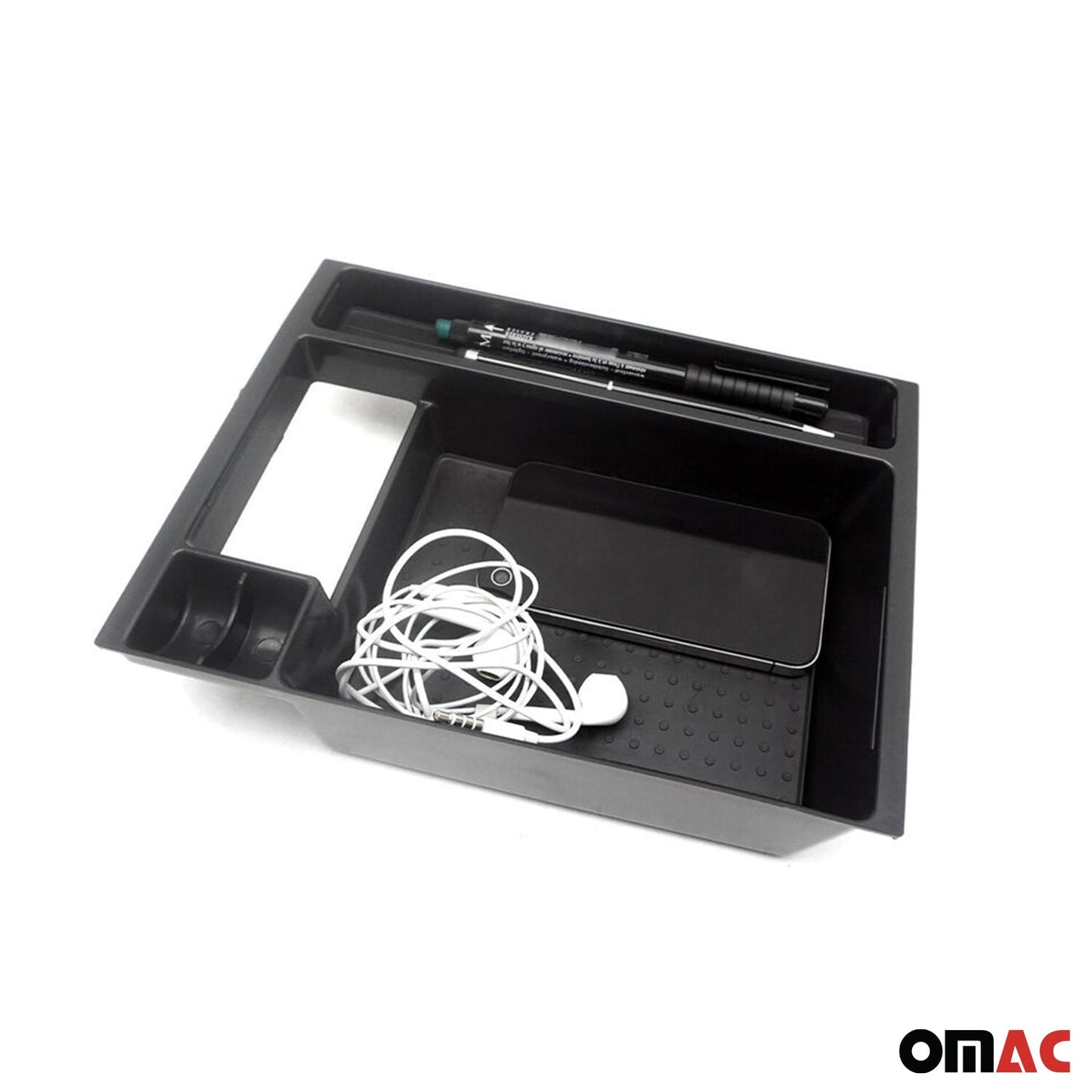 Armauflage Ablagebox Zentrale Storage-Box für Mazda CX-5 2013-2014 ABS Schwarz