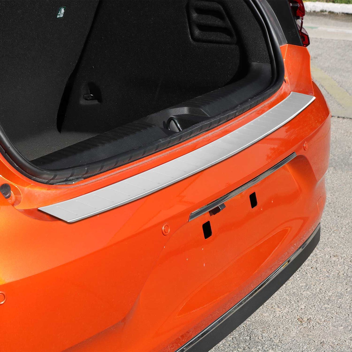 Ladekantenschutz Stoßstangenschutz für Renault Clio 2019-2025 Chrom Gebürstet