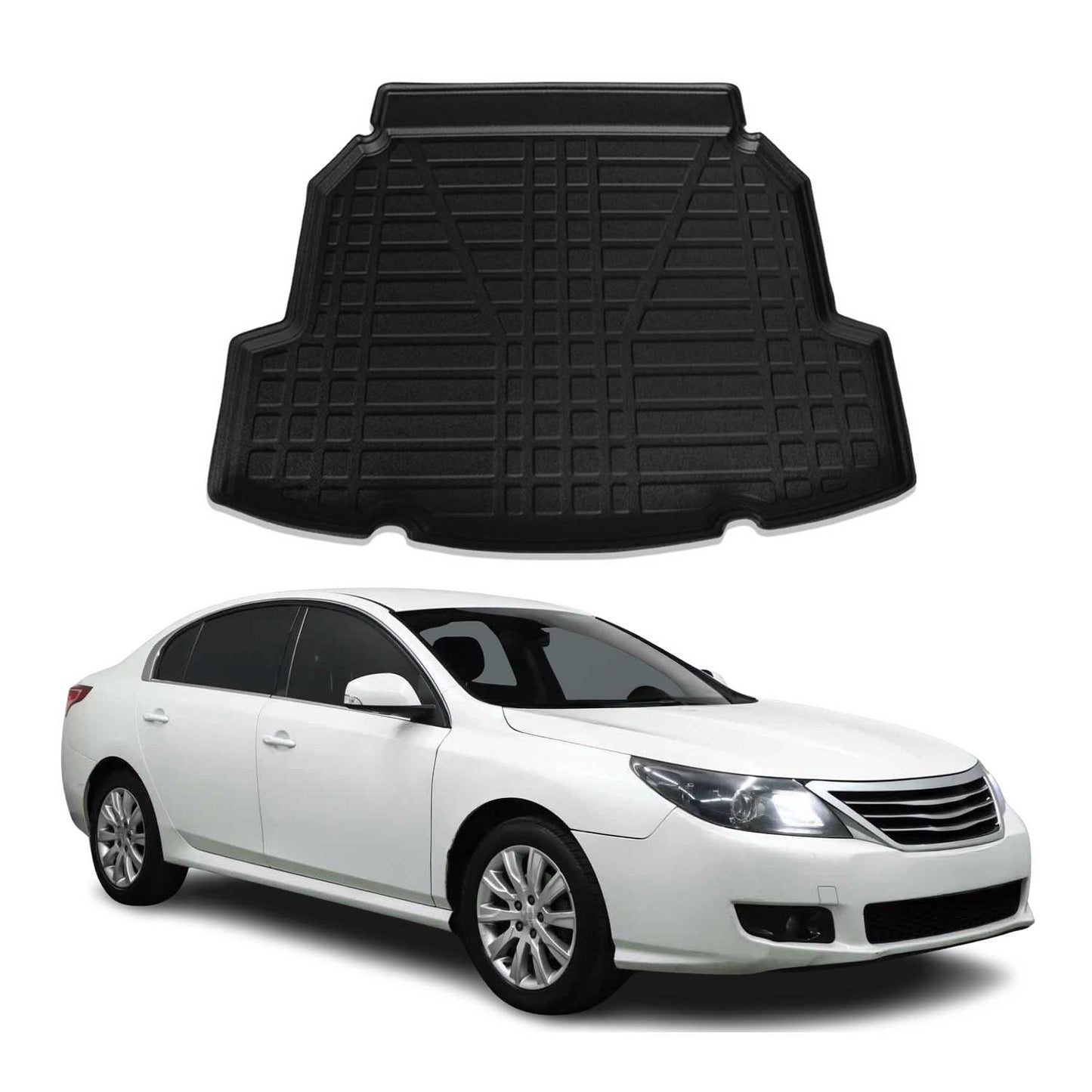 Protecție portbagaj/căptușeală marfă pentru Renault Latitude 2010-2021, cauciuc TPE, negru