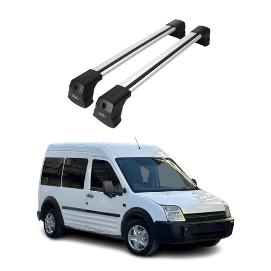 Dachträger Grundtäger für Ford Transit Connect 2002-2013 75kg Alu Grau 2 tlg
