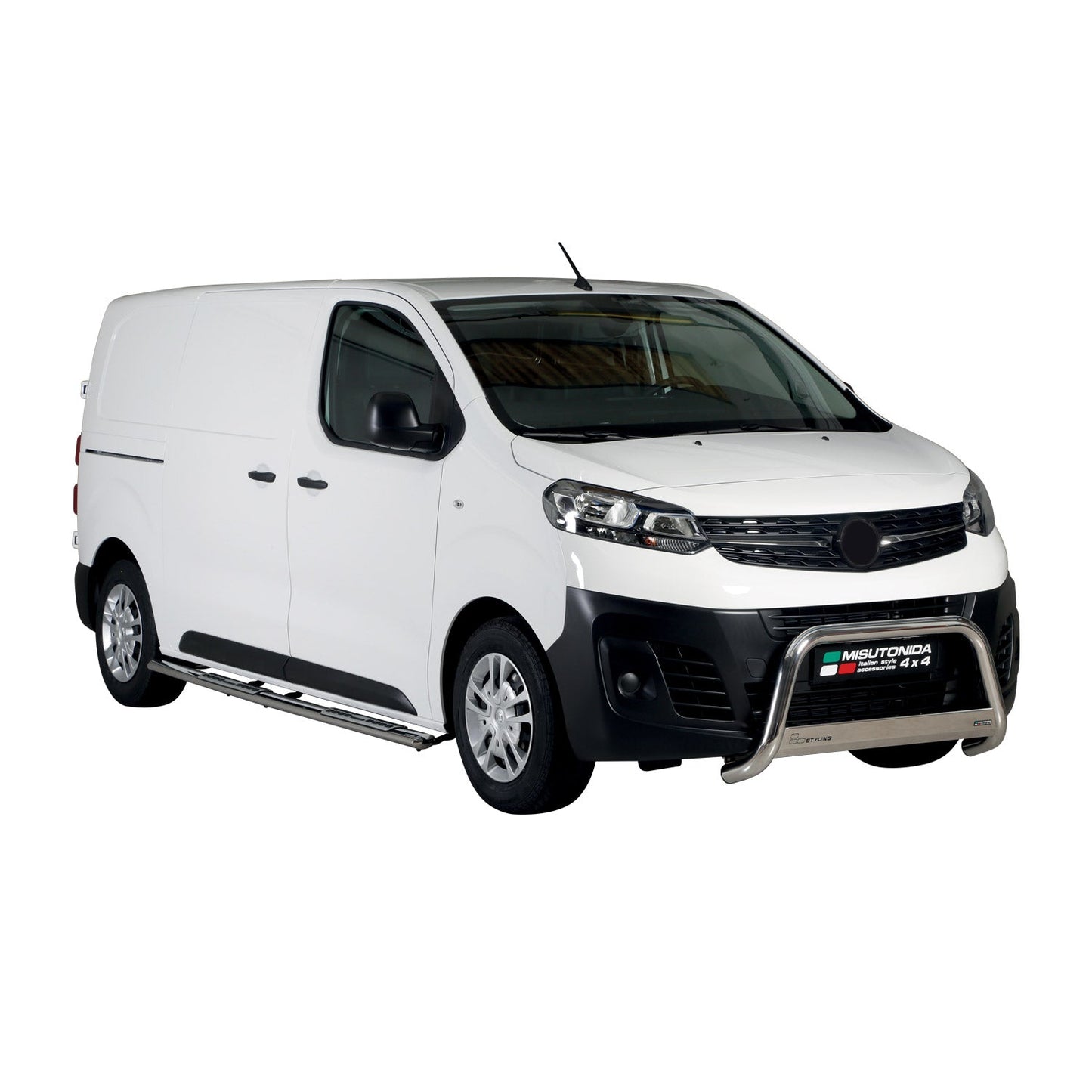 Edelstahl Seitenschweller Schwellerrohre für Opel Vivaro 2019-2025 L2 Mitte Grau