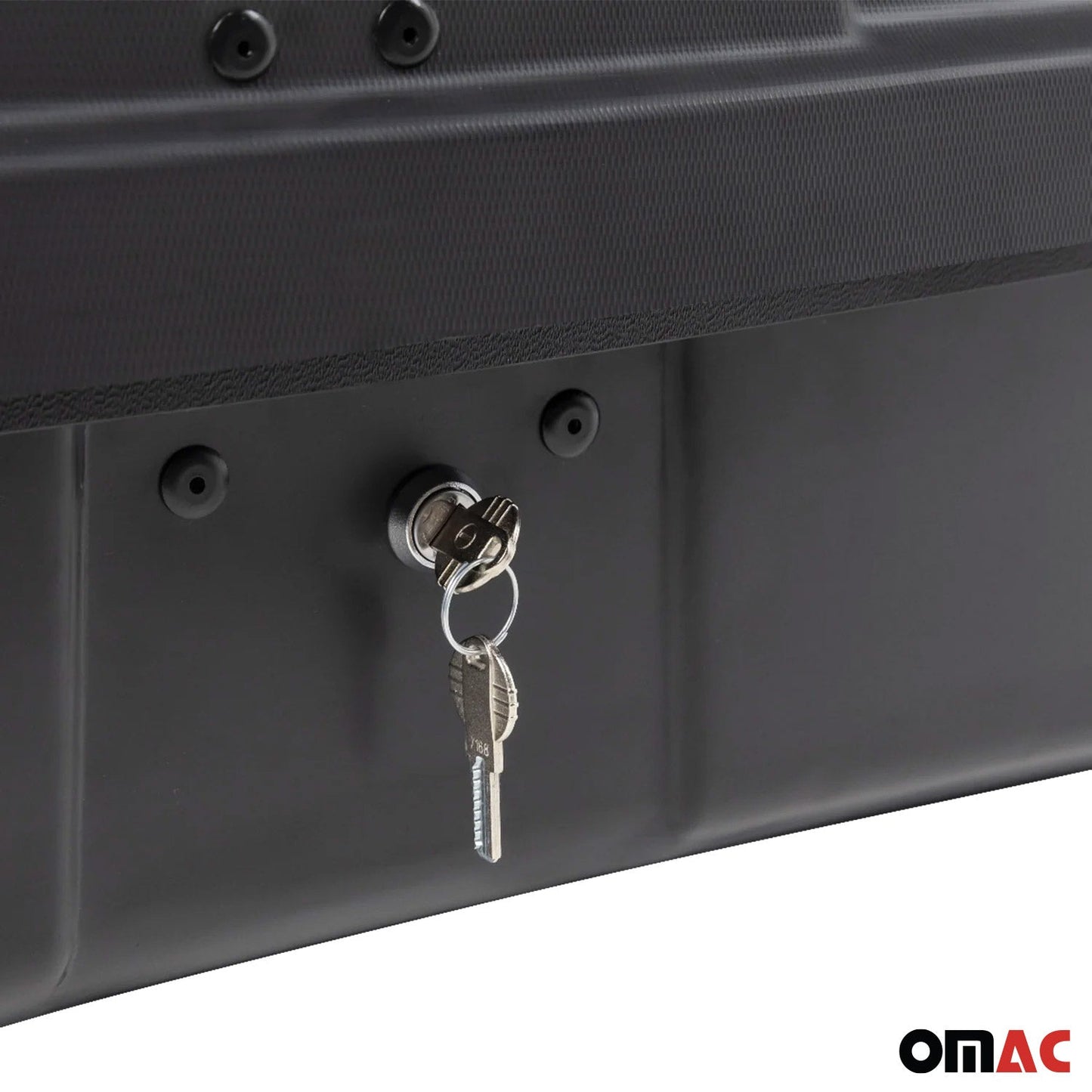 Bagażnik tylny Menabo, skrzynia tylna, skrzynia transportowa, bagażnik tylny, skrzynia samochodowa, czarny, Mizar 300L