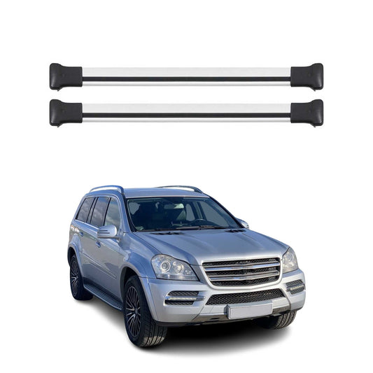 Dachträger Grundtäger für Mercedes GL Klasse X164 2006-2012 75kg Alu Grau 2x