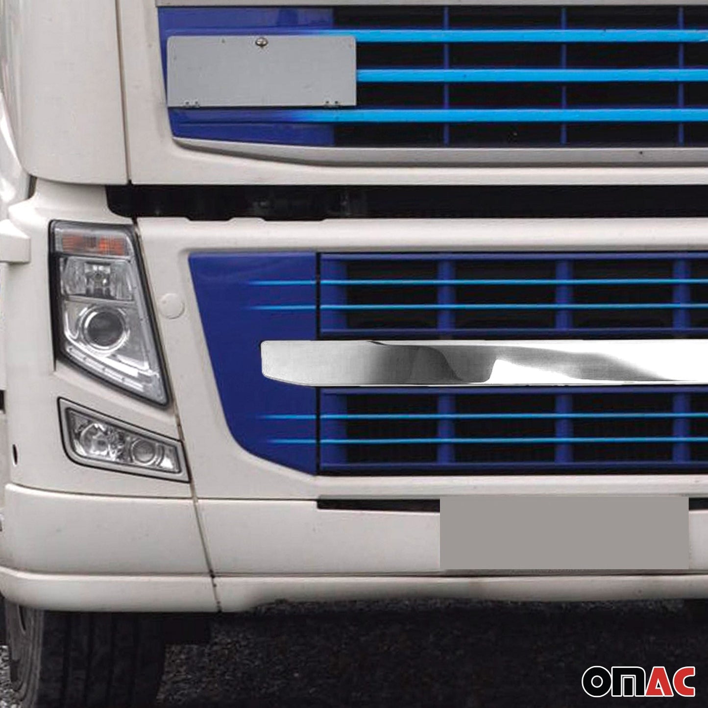 Kühlergrill Leisten Grillleisten für Volvo FH 2012-2020 Edelstahl Silber 1tlg