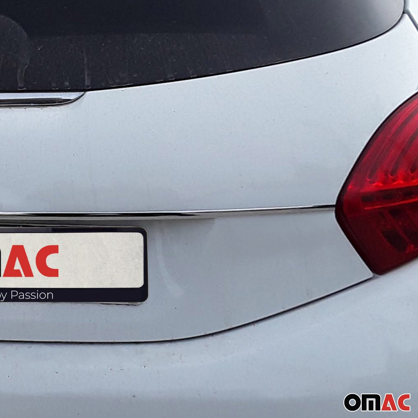 Ornamente prag portbagaj pentru Peugeot 208 2012-2019, oțel inoxidabil cromat