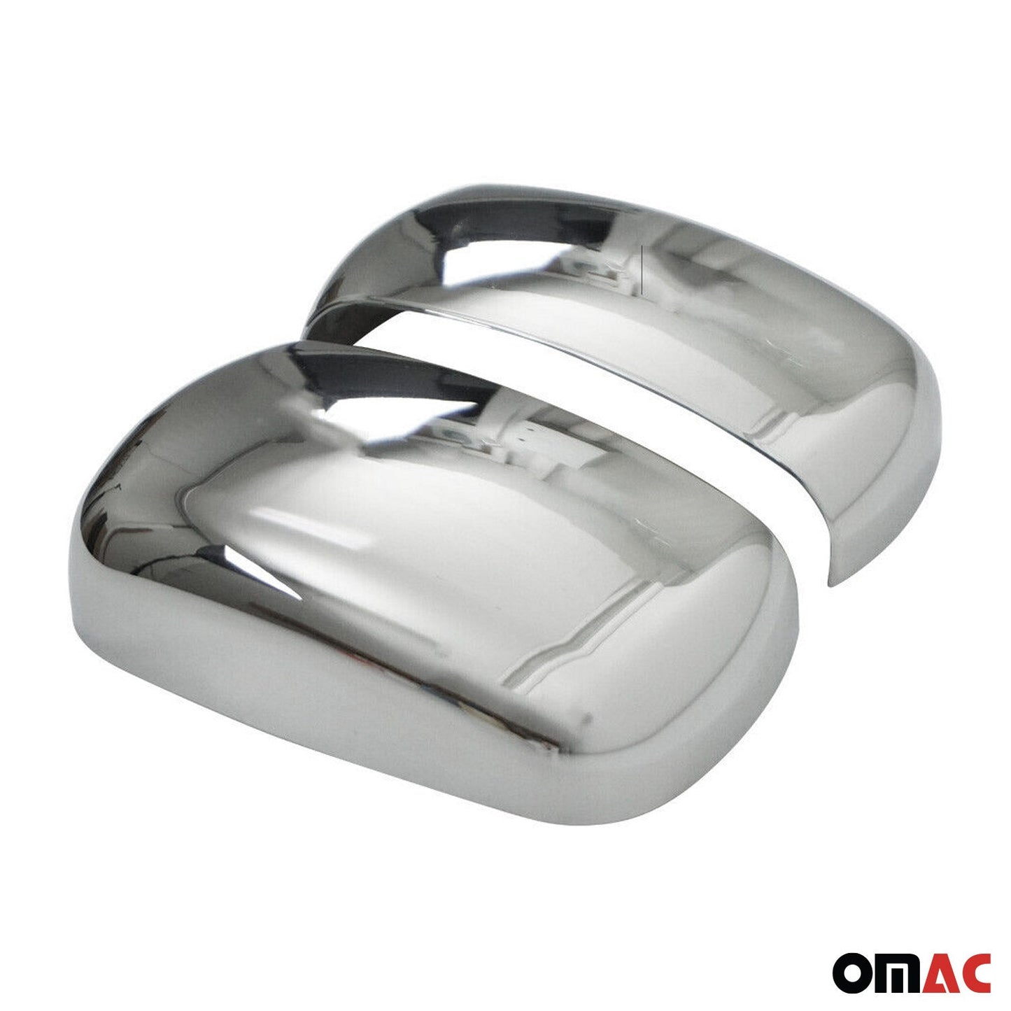 Spiegelkappen Spiegelabdeckung für Fiat Doblo 2000-2010 Chrom ABS Silber 2tlg