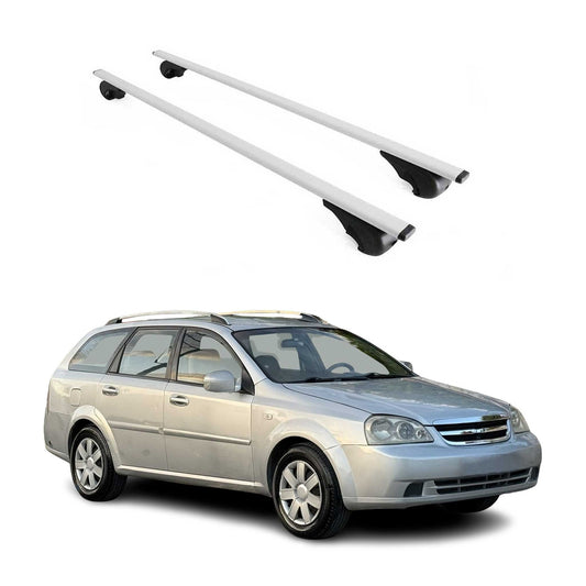 Portbagaj de plafon pentru Chevrolet Lacetti station wagon 2004-2013 75kg gri metalizat 2x