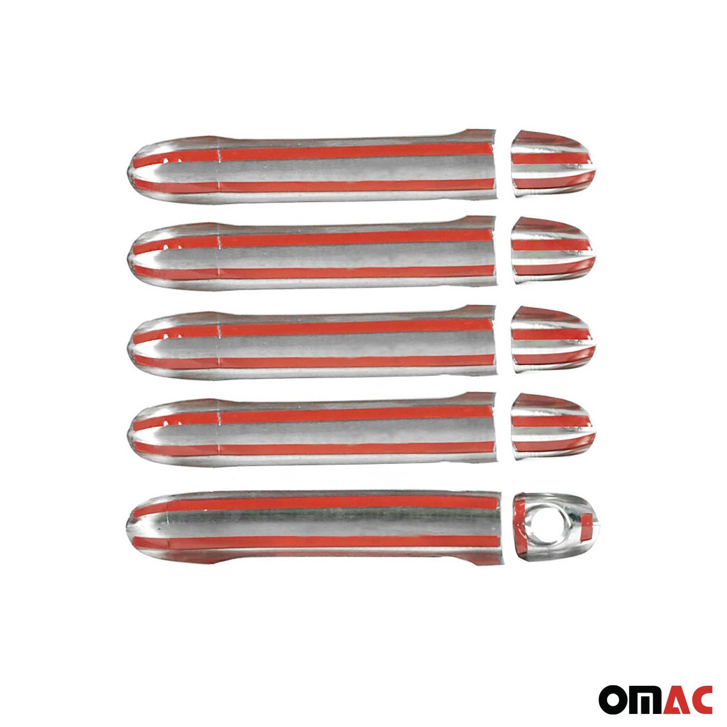 Türgriff Blende Türgriffkappen für Toyota RAV4 2006-2013 Edelstahl Silber 10tlg