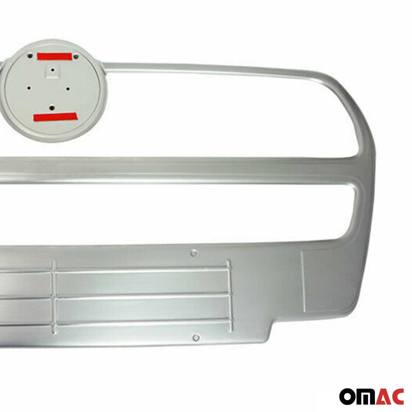 Benzi decorative grilă auto pentru Fiat Doblo 2010-2014, oțel inoxidabil, argintiu, 2x