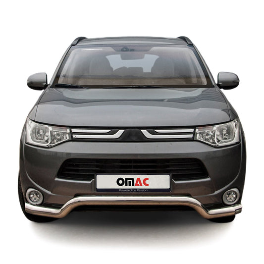 Bară de protecție față, bară de protecție față pentru Mitsubishi Outlander 2012-2015, omologată ABE, argintie