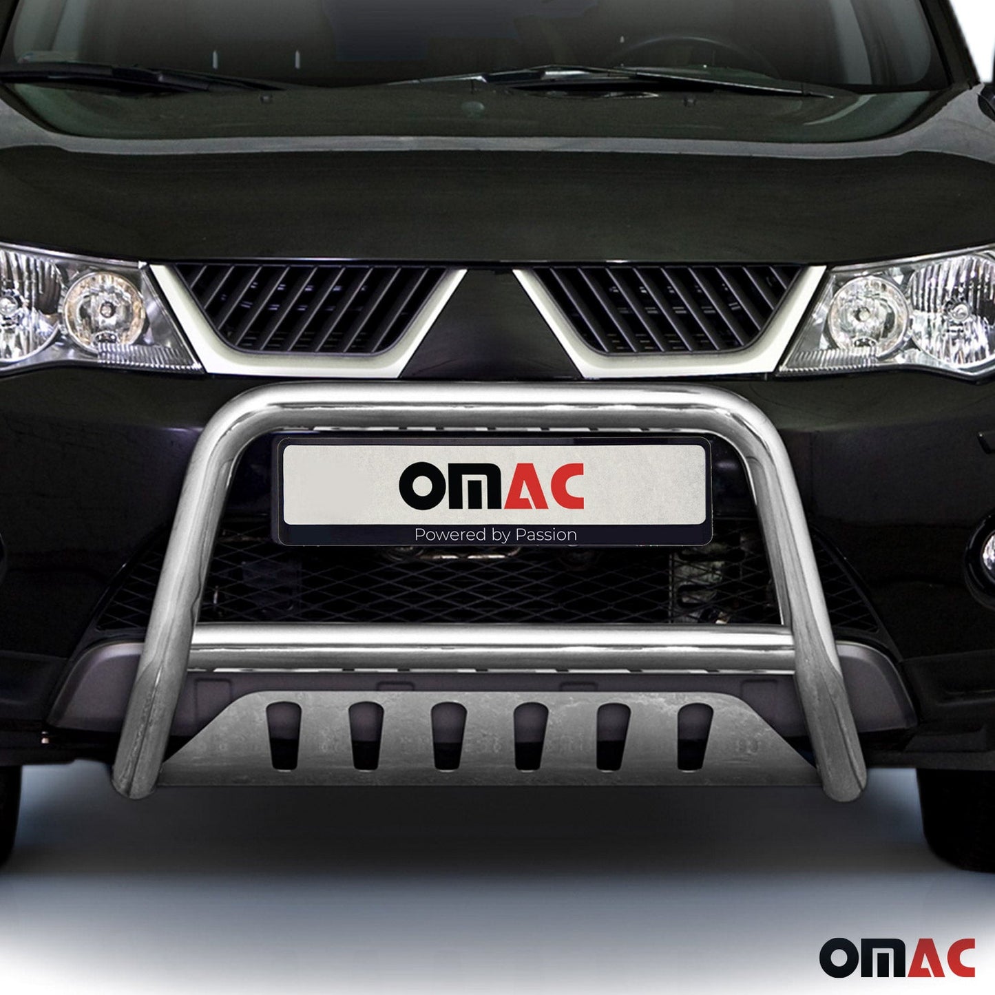 Frontbügelschutz Frontschutzbügel für Mitsubishi Outlander 2007-2010 ABE Silber