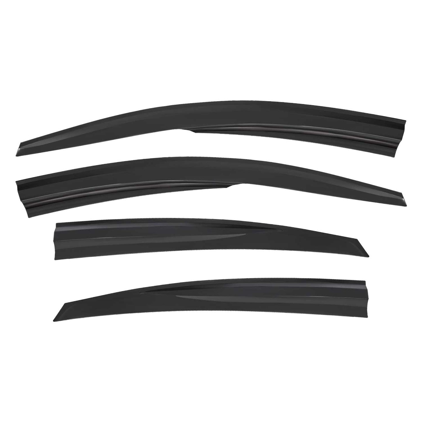 4x Windabweiser Regenabweiser für Hyundai Accent Blue 2010-2017 Acryl Dunkel