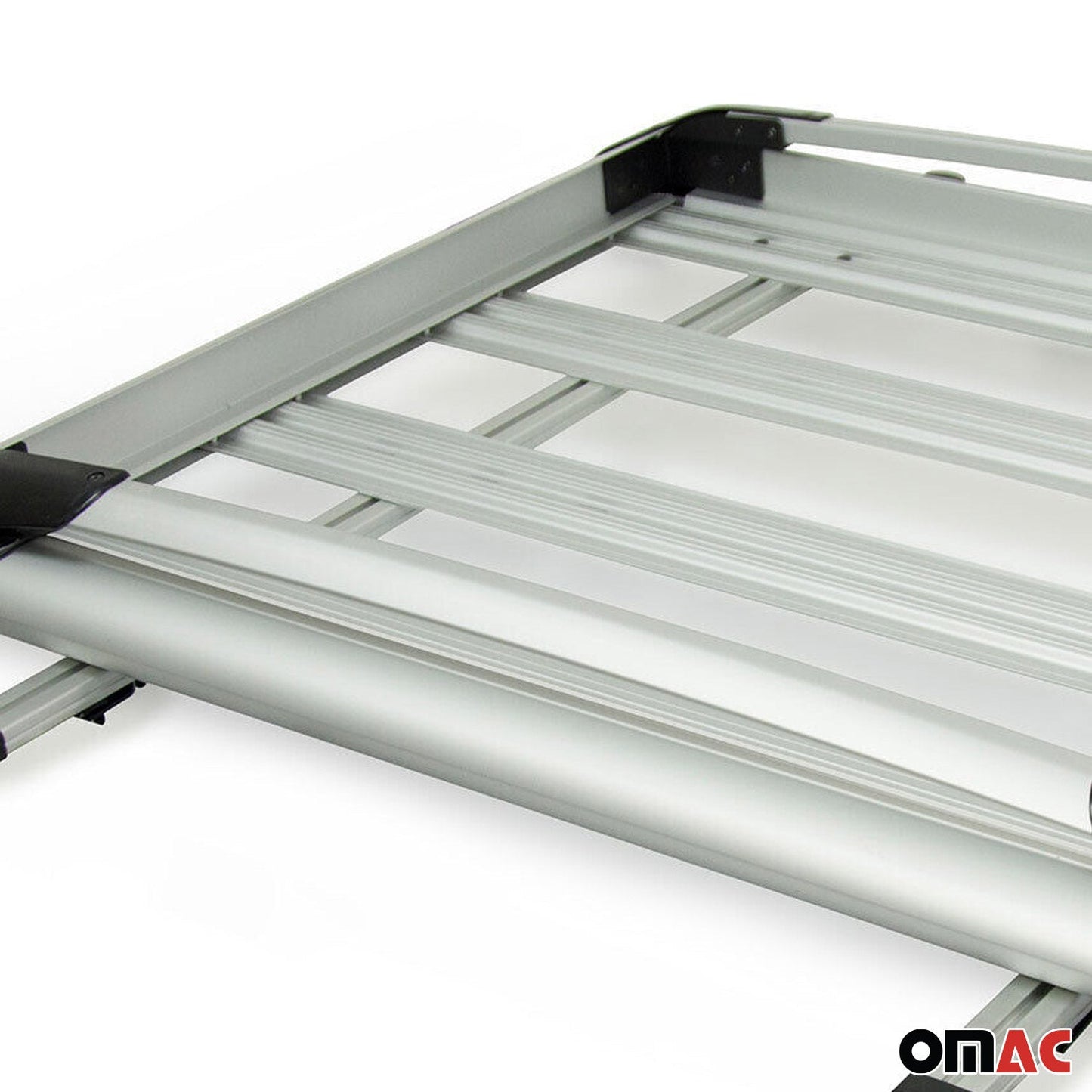 Coș/cutie portbagaj de plafon pentru camionete, aluminiu, argintiu, 100x120 cm