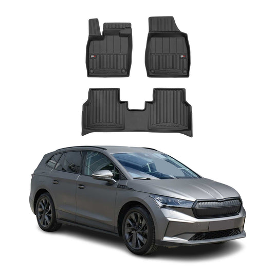 Covorașe auto Skoda Enyaq 2020-2025, TPE, negre, 4 buc.