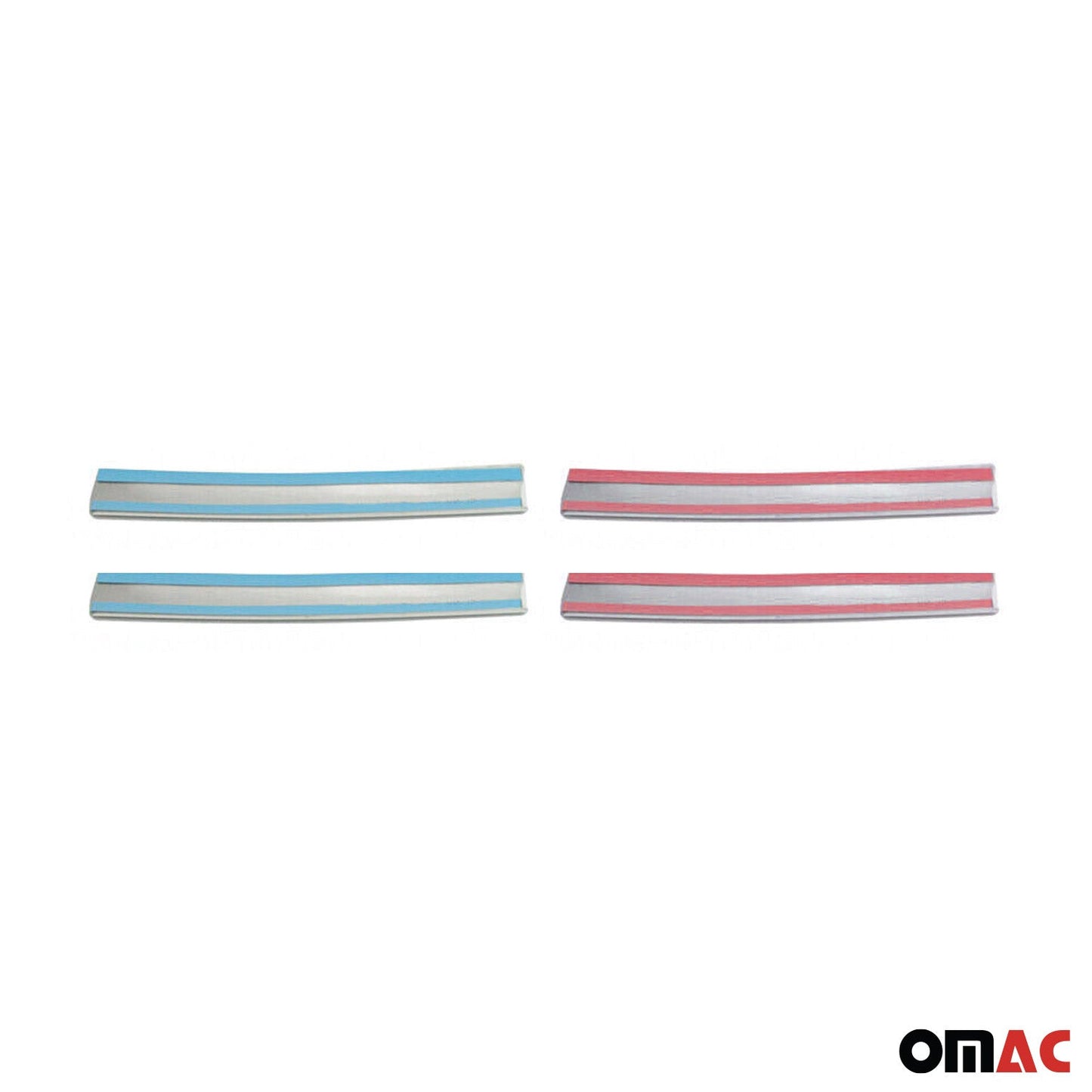 Benzi decorative grilă radiator VW Jetta 2010-2014, oțel inoxidabil, argintiu, 4 bucăți