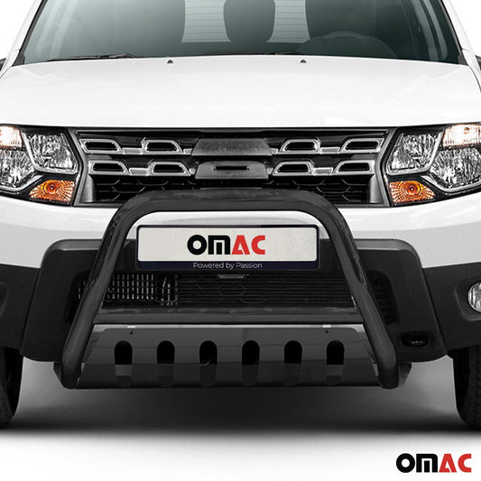 Bară de protecție față din oțel inoxidabil pentru Dacia Duster 2010-2018 cu ABE (omologare de tip germană) Bară de protecție neagră