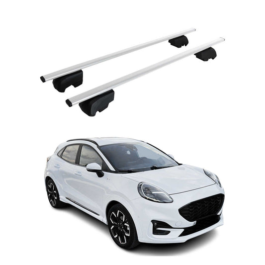 Dachträger Gepäckträger für Ford Puma 2019-2025 Grundträger ABE Metall Silber