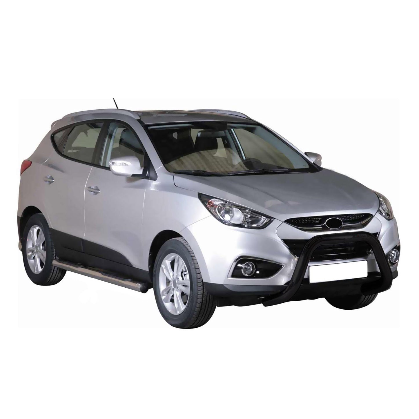 Frontbügel Frontschutzbügel für Hyundai ix35 2009-2015 ø76mm Stahl Schwarz