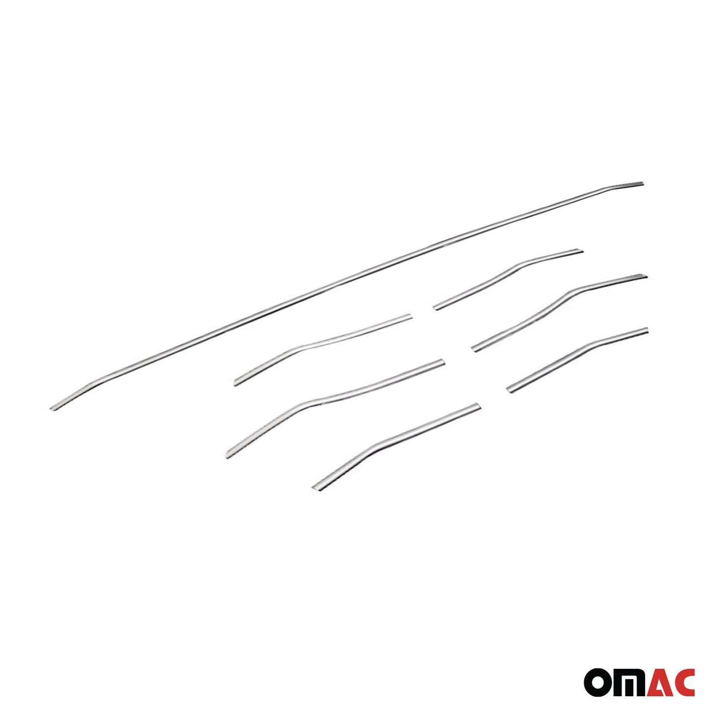 Kühlergrill Leisten Grillleisten für Renault Megane 2015-2025 Chrom Silber 7x