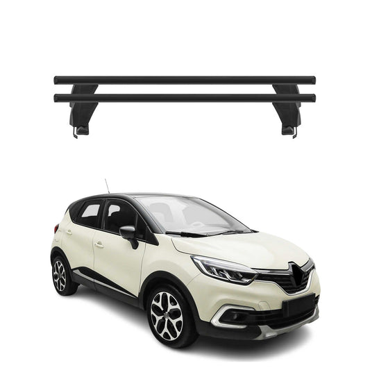 Menabo Dachträger Grundtäger für Renault Captur mk1 2017-2019 FL 50kg Schwarz 2x