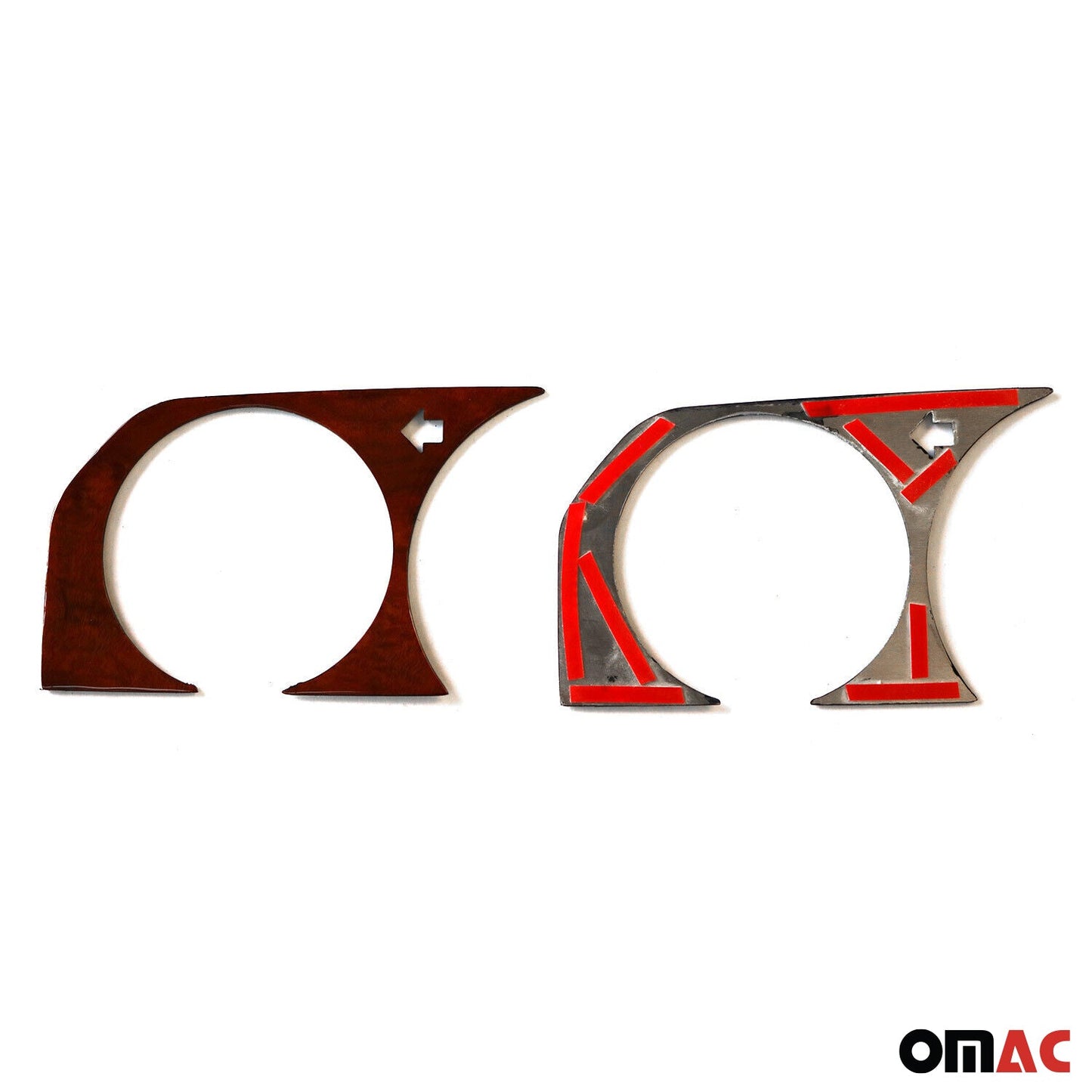 Cadru/capac vitezometru cabină Mercedes W201 1982-1993 lemn nuci de burl