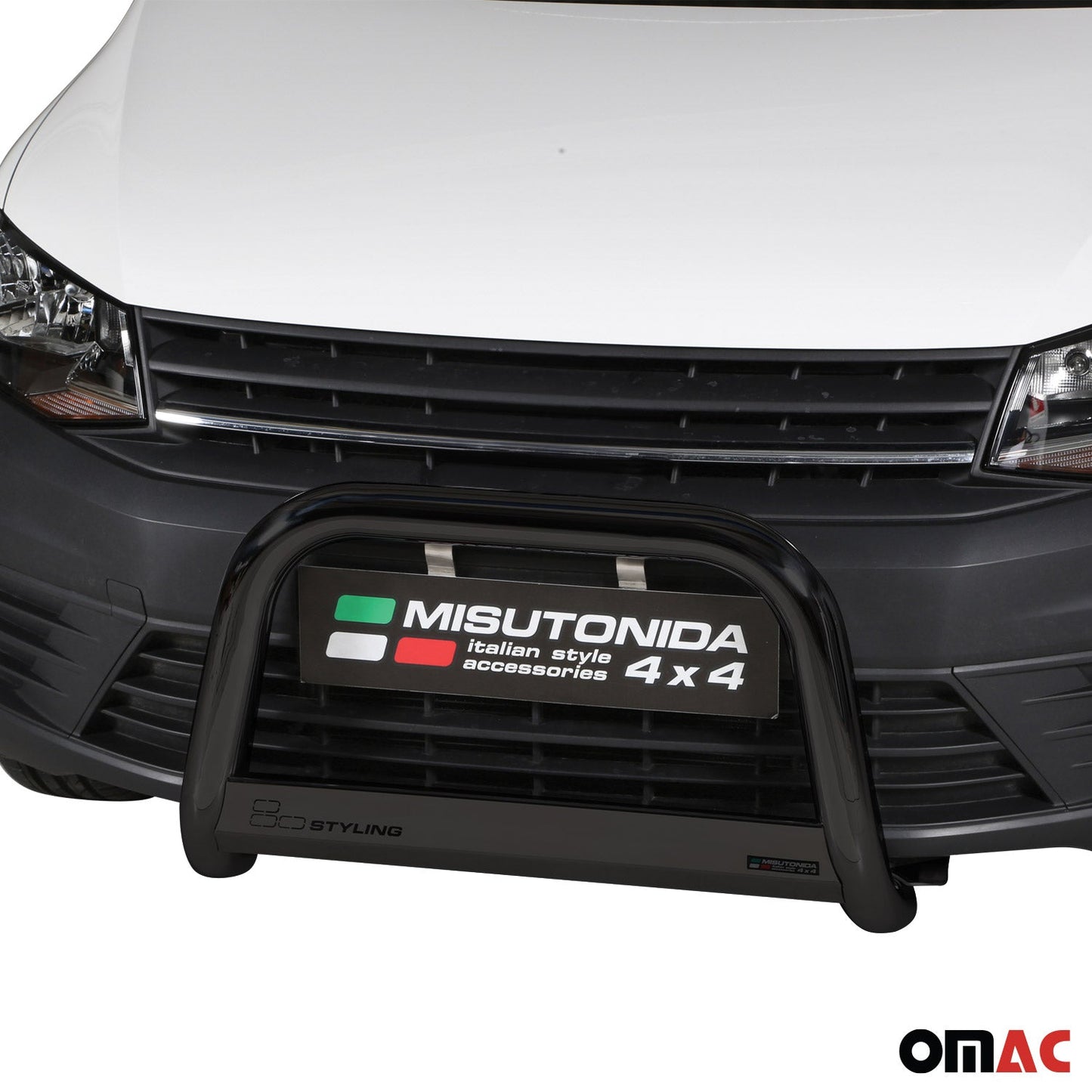 Frontbügel Frontschutzbügel für VW Caddy 2015-2020 ø63mm Stahl Schwarz Schutz