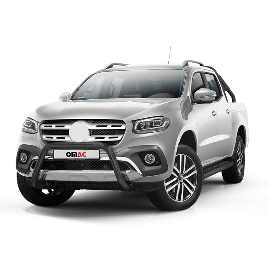 Bară de protecție/buton față pentru Mercedes Clasa X 2017-2020, oțel, omologată ABE, neagră