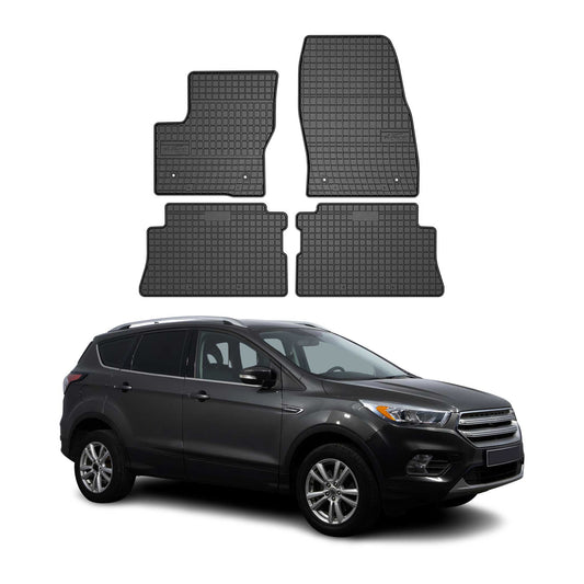2013-2019 Ford Kuga Fußmatten Gummi Schwarz 4 tlg