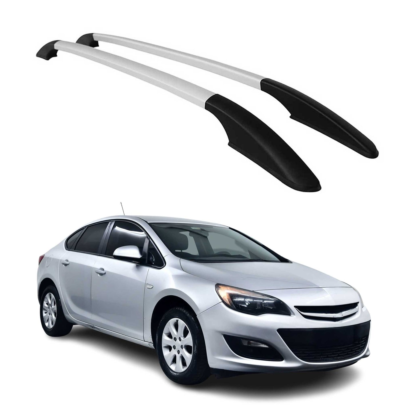 Aluminium Dachreling Relingträger für Opel Astra K 2015-2021 Schrägheck Grau