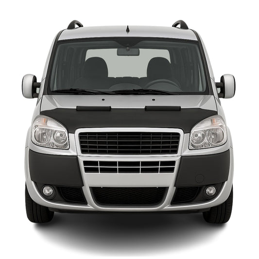 Protecție capotă anti-ciobire pentru Fiat Doblo 2006-2010, jumătate neagră