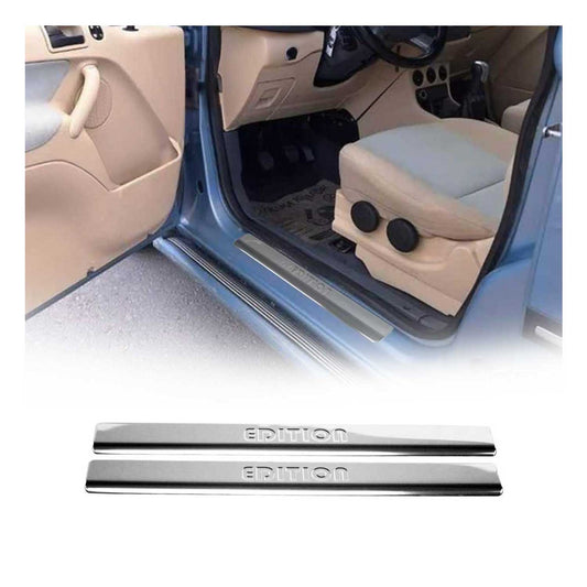 Ornamente prag uși pentru VW Polo 2009-2017, oțel inoxidabil, argintiu, 2x