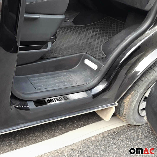 Ornamente prag ușă pentru VW Caravelle T5 2003-2015, oțel inoxidabil, 2x