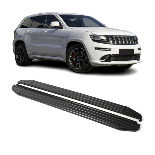 Listwy progowe/progi boczne do Jeepa Grand Cherokee 2010-2024, certyfikat ABE, aluminium