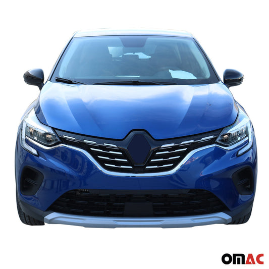 Benzi grilă radiator pentru Renault Captur 2020-2025, crom-argintiu, 6x