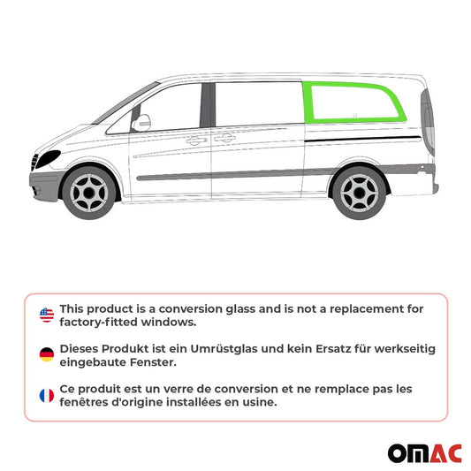 Seitenfenster Sicherheitsglas für Mercedes Vito W639 2003-2014 Vorne Links L3