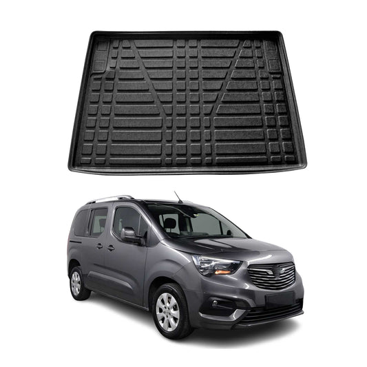 Protecție portbagaj/cargo pentru Opel Combo Life 2019-2025, cauciuc TPE, negru