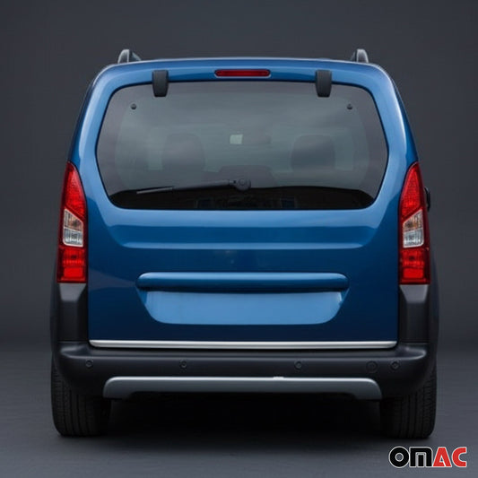 Kofferraumleiste Heckleiste für Peugeot Rifter 2019-2025 Untere Edelstahl Chrom