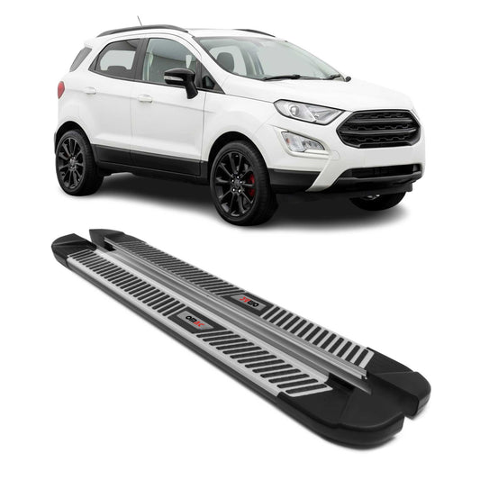 Trittbretter Seitenbretter Seitenschweller für Ford Ecosport 2013-22 Alu Schwarz