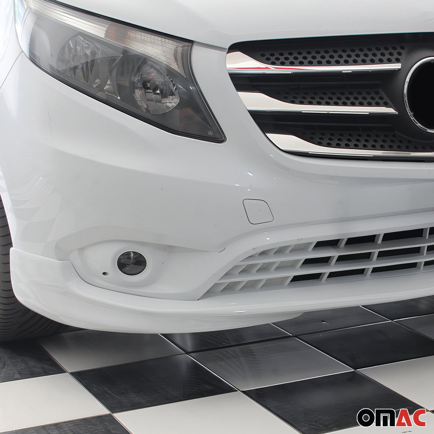 Stoßstange Front Spoiler Lipe für Mercedes Vito W447 2014-2025 ABS Grundiert